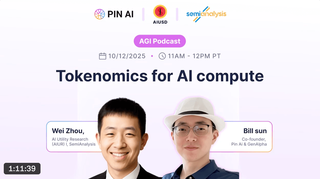 SemiAnalysis tokenomics podcast cover